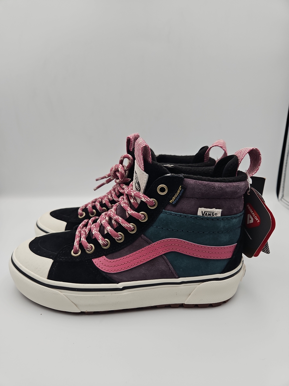 Vans Sk8-Hi MTE Multicolor Suede High Top Sneakers - Pink/Teal/Black